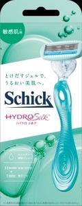 まとめ得 ハイドロシルク　敏感肌用　ホルダー（刃付き＋替刃１コ） Schick 　女性用カミソリ x [3個] /h