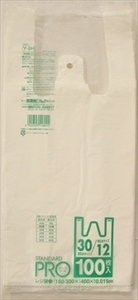 まとめ得 Ｙ－２Ｈレジ袋ＮＯ１２／３０　１００枚　白 　 日本サニパック 　 ポリ袋・レジ袋 x [15個] /h