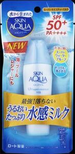 まとめ得 スキンアクア スーパーモイスチャーミルク 40ml 　 ロート製薬 　 ＵＶ・日焼け止め x [3個] /h