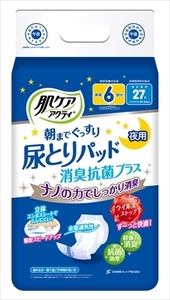 肌ケアアクティ尿とりパッド消臭抗菌プラス6回分 　 日本製紙クレシア 　 大人用オムツ /h
