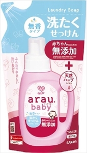 まとめ得 アラウベビー 洗たくせっけん無香タイプ詰替720ML 　 サラヤ 　 衣料用洗剤・自然派 x [8個] /h