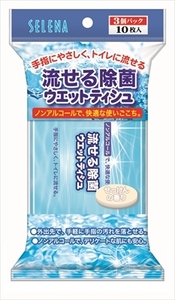 まとめ得 流せる除菌ウェットティシュ（せっけん）１０枚３個パック 　 コットンラボ 　 ウェットティッシュ x [20個] /h