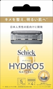 まとめ得 ハイドロ５　ナチュラル　替刃　４コ入 　 シック(Schick) 　 男性用カミソリ x [4個] /h