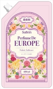まとめ得 香りサフロン柔軟剤パフュームドヨーロッパ ローズブーケの香り480ml　柔軟剤 x [20個] /h