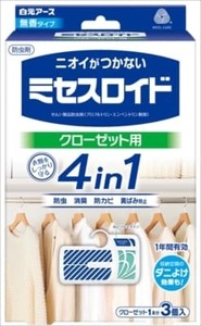 まとめ得 ミセスロイド　クローゼット用３個入　１年防虫 　白元アース 　防虫剤 x [3個] /h