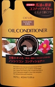 まとめ得 ディブ　3種のオイル　コンディショナー（馬油・椿油・ココナッツオイル）　400ML x [10個] /h