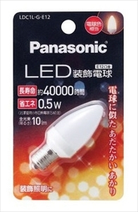 まとめ得 ＬＥＤ装飾電球　Ｃ形タイプ　ＬＤＣ１ＬＧＥ１２ 1個　 パナソニック 　 電球 x [5個] /h