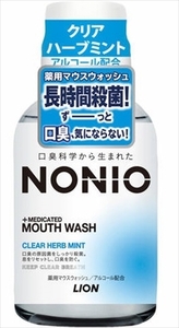 まとめ得 ＮＯＮＩＯマウスウォッシュ　クリアハーブミント　８０ＭＬ 　 ライオン 　 マウスウォッシュ x [8個] /h