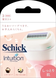 まとめ得 イントゥイション　しっとり肌　替刃（３コ入） 　 シック(Schick) 　 女性用カミソリ x [3個] /h