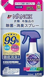 まとめ得 トップ NANOX 衣類・布製品の除菌・消臭スプレー 詰替え 320ml 　 ライオン 　 スプレー x [12個] /h