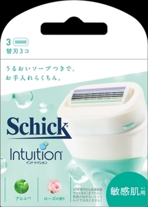 まとめ得 イントゥイション　敏感肌用　替刃（３コ入） 　 シック(Schick) 　 女性用カミソリ x [3個] /h