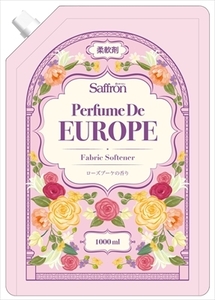 まとめ得 香りサフロン柔軟剤パフュームドヨーロッパ ローズブーケの香り大容量1000ml　柔軟剤 x [5個] /h