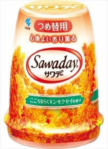 まとめ得 サワデー　つめ替用　こころ安らぐキンモクセイの香り 　 小林製薬 　 芳香剤・トイレ用 x [15個] /h