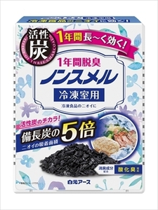 まとめ得 ノンスメル　冷凍室用置き型　１年間脱臭 　白元アース 　芳香剤・冷蔵庫 x [8個] /h