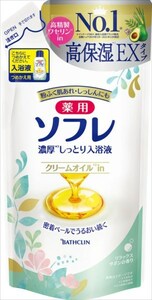 まとめ得 薬用ソフレ　濃厚しっとり入浴液　リラックスサボンの香り　つめかえ用　４００ｍｌ　入浴剤 x [3個] /h