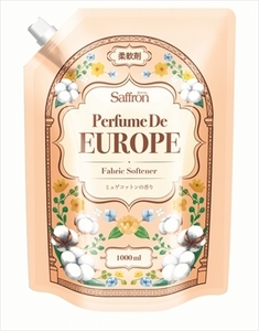 まとめ得 香りサフロン柔軟剤パフュームドヨーロッパ ミュゲコットンの香り大容量1000ml x [5個] /h