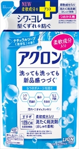 まとめ得 アクロンナチュラルソープの香り　つめかえ用　３８０ｍｌ 　 ライオン 　 衣料用洗剤 x [15個] /h