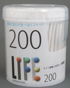 まとめ得 ライフ綿棒ケース入ホワイト 　 平和メディク 　 綿棒 x [8個] /h