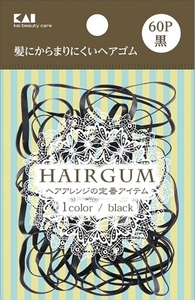 まとめ得 KQ0017 ゴムリング 黒 60本 　 貝印 　 スタイリング x [15個] /h