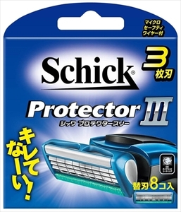 まとめ得 プロテクタースリー替刃（８コ入） 　 シック(Schick) 　 男性用カミソリ x [3個] /h