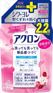 まとめ得 アクロンフローラルブーケの香り　つめかえ用大　８５０ｍｌ 　 ライオン 　 衣料用洗剤 x [3個] /h