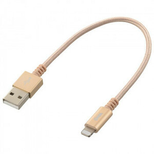 OHM AudioComm 切れにくいライトニングケーブル USB TypeA 15cm SIP-L015TAH-N /a