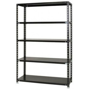  steel rack NC1200-18-5 step interval .1200× depth 450× height 1800mm black /a