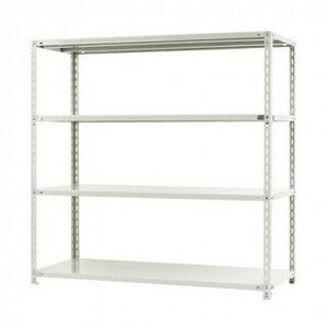  steel rack NC1500-15 4 step interval .1500× depth 450× height 1500mm white /a