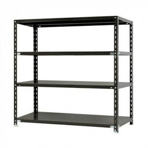  steel rack NC1200-12 4 step interval .1200× depth 450× height 1200mm black /a