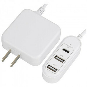  summarize profit OHM code attaching AC adaptor USB power supply TypeC+TypeA×2 MAV-AUHB34C-W x [3 piece ] /a