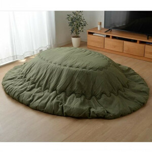 . dyeing thickness .. kotatsu futon . jpy Denim style approximately 185×225cm khaki 9845727 /a