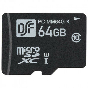 OHM マイクロSDメモリーカード 64GB 高速データ転送 PC-MM64G-K /a