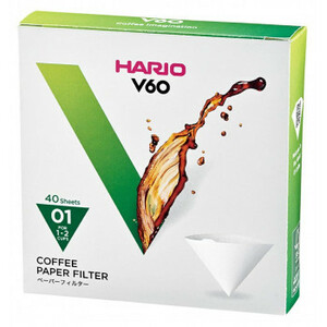 HARIO ハリオ V60ペーパーフィルター01 40枚×10 VCF-01-40W /a