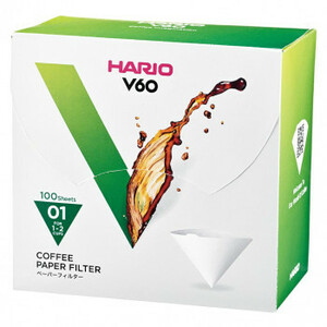 HARIO ハリオ V60用ペーパーフィルターW 100枚箱入り×5 VCF-01-100WK /a