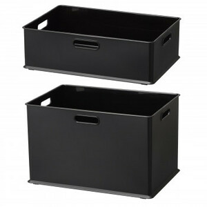  storage supplies natura(nachula) in box L+M each 2 piece collection black NIB-L2M2 BK /a