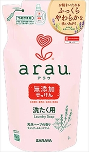 まとめ得 アラウ　洗たく用せっけん詰替用１Ｌ 　 サラヤ 　 衣料用洗剤・自然派 x [10個] /h