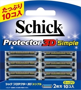 プロテクター３Ｄシンプル替刃（１０コ入） 　 シック(Schick) 　 男性用カミソリ /h