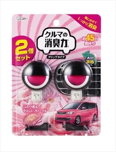 まとめ得 クルマの消臭力　クリップタイプ２Ｐ　フローラル 　 エステー 　 芳香剤・車用 x [10個] /h