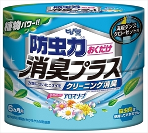 まとめ得 ピレパラアース　防虫力おくだけ　消臭プラス　柔軟剤の香りアロマソープ 　 アース製薬 　 防虫剤 x [12個] /h