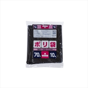 まとめ得 ＪＮＬ７２ポリ袋７０Ｌ黒 　 ジャパックス 　 ゴミ袋・ポリ袋 x [8個] /h
