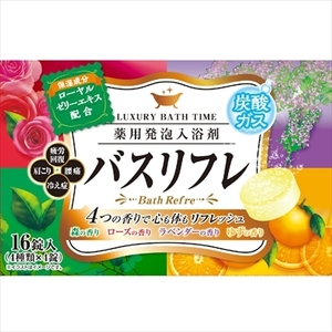 まとめ得 バスリフレ薬用発泡入浴剤１６錠 　 ライオンケミカル 　 入浴剤 x [4個] /h