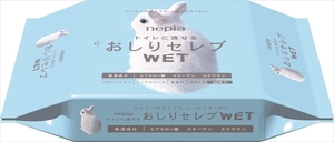 まとめ得 ネピアおしりセレブウエット詰替え 60枚　 王子ネピア 　 ウェットティッシュ x [8個] /h