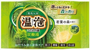 まとめ得 温泡こだわり森炭酸湯若葉の森１錠 　 アース製薬 　 入浴剤 x [75個] /h