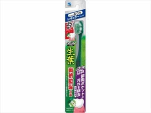 まとめ得 生葉45°磨きブラシ レギュラー ふつう 1本 　 小林製薬 　 歯ブラシ x [15個] /h