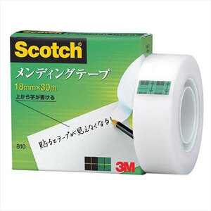 まとめ得 3M Scotch スコッチ メンディングテープ 18mm 紙箱入 3M-810-1-18 x [4個] /l