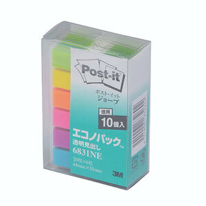 3M Post-it ポストイット ジョーブ エコノパック 透明見出し 3M-6831NE /l