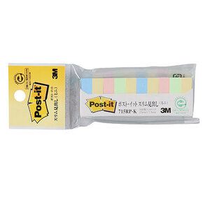 まとめ得 3M Post-it ポストイット 再生紙 スリム見出し(ミニ) 3M-715RP-K x [8個] /l