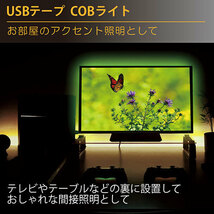 日本トラストテクノロジー JTT USBテープ COBライト 2m ホワイト COBTP2M-WH /l_画像4