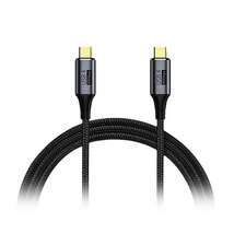 日本トラストテクノロジー JTT Type C to Type C USB 4.0 Multifunctional Data Cable 1m JTU4CC10-BK /l_画像1