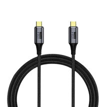 日本トラストテクノロジー JTT Type C to Type C USB 4.0 Multifunctional Data Cable 1m JTU4CC10-BK /l_画像5